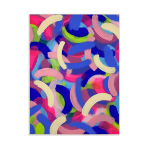 image principale de la peinture acrylique nommée la danse sur le site justine painchaud artiste peintre