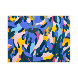 image principale de la peinture acrylique nommée nature florissante sur le site justine painchaud artiste peintre
